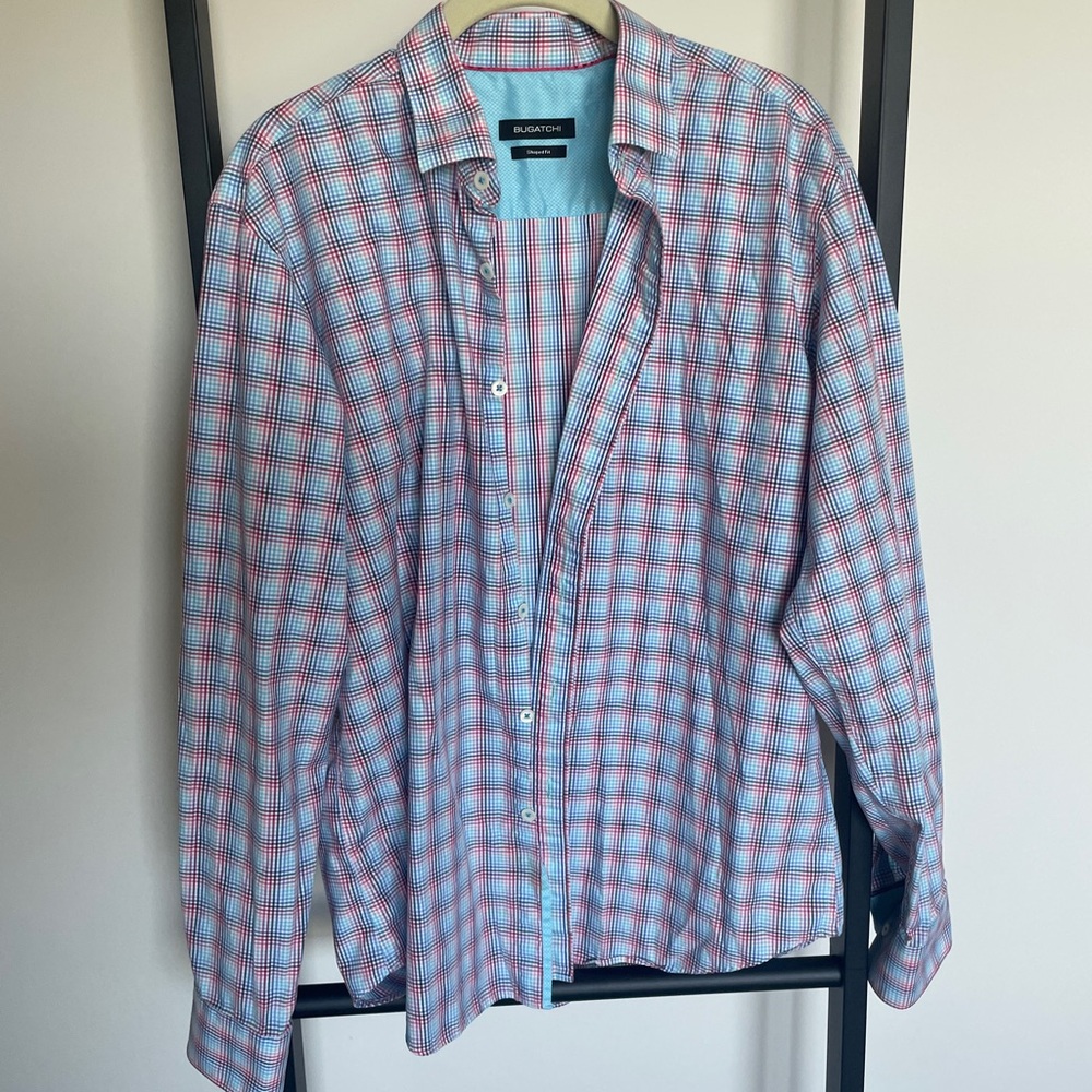 Bugatchi Men's multicolored Plaid Shirt